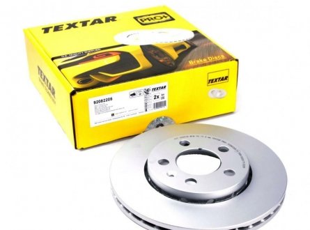 Диск гальмівний AUDI/SEAT/SKODA/VW A3/Ibiza/Leon/Toledo/Fabia/Octavia/Golf "F D=256mm "96>> TEXTAR 92082205