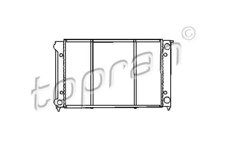 Радіатор, охолодження двигуна TOPRAN 102726