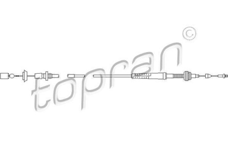 Трос газу TOPRAN 103081