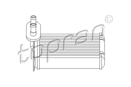 Радиатор отопителя салона TOPRAN 103147