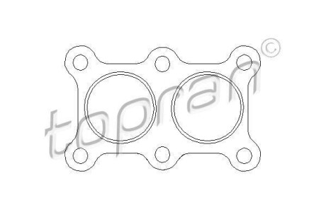 Прокладка, труба вихлопного газа TOPRAN 103836