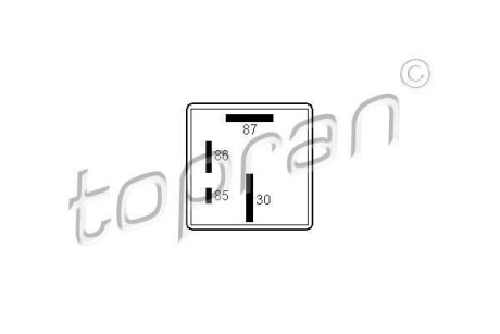 Реле свечей накала TOPRAN 107 258