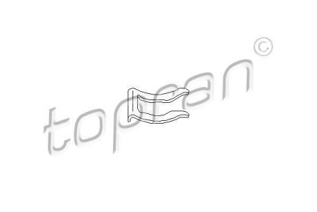 Кронштейн, гальмівний шланг TOPRAN 108716