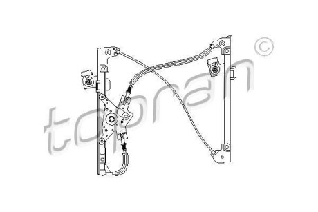 Склопідіймач передній правий TOPRAN 111256
