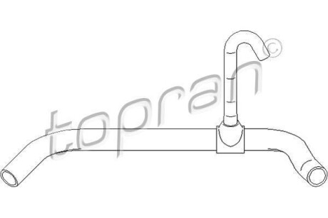 Патрубок системы охлаждения TOPRAN 111799