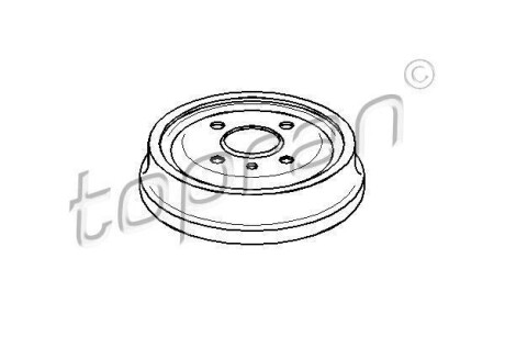 Барабан Гальмівний TOPRAN 200 931