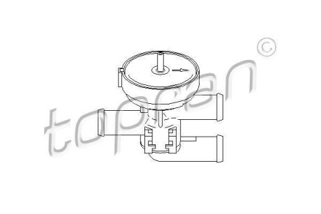 Кран пічки OPEL ASTRA/VECTRA TOPRAN 206241