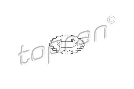 Шестерня колінвалу TOPRAN 207768