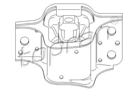 Фото 1 - опора двигателя TOPRAN 700 526 Опора двигателя TOPRAN 700 526 (фото 1)