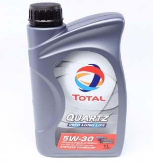 Олива моторна QUARTZ INEO LONGLIFE 5W-30 1л TOTAL 213818 (фото 1)
