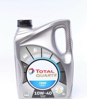Олива моторна QUARTZ 7000 ENERGY 10W-40 4л TOTAL 214113