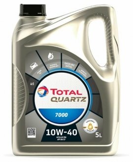 Моторна олива Quartz 7000 10W-40, 5л TOTAL 216675