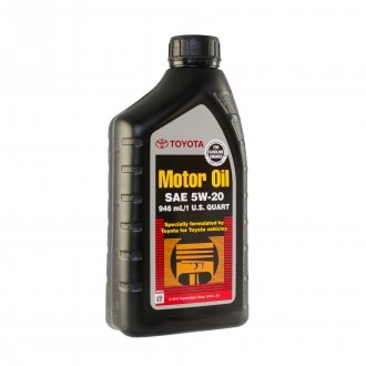 Олива моторна Toyota 5W-20,0,946л TOYOTA / LEXUS 002791qt20 (фото 1)