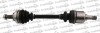 TRAKMOTIVE CITROEN Полуось лев. с ABS L=580mm 25/24 зуб.Berlingo 00-,Xsara, PEUGEOT PARTNER 2.0 HDI 00-08 30-0268