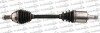 TRAKMOTIVE CITROEN Полуось лев. L=588,5mm 25/22 зуб. BERLINGO 1.1 96-08, XSARA PICASSO (N68) 1.6 02-05, PEUGEOT PARTNER 1.4 96-15 30-0292