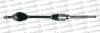 TRAKMOTIVE CITROEN Полуось прав. L=1076mm 28/37 зуб. Jumper 2.5TD 94- 30-0308