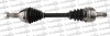 TRAKMOTIVE OPEL Полуось лев. L=630mm, L2=670mm 30/25 зуб. INSIGNIA A 2.0 CDTI 08-17, INSIGNIA A 2.0 CDTI 08-17 30-0571