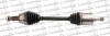 TRAKMOTIVE BMW Полуось лів. L=634mm 30/27 зуб. X5 (E70) 3.0 d 06-08, X6 (E71, E72) xDrive 35 i 08-14 30-1078