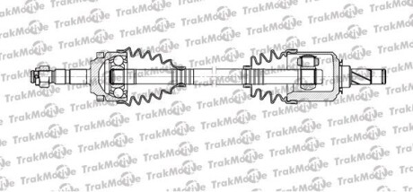 OPEL Полуось лев с ABS L=584mm 22/22 зуб. Combo 01-, Corsa C 00-, MERIVA A 1.6 16V 03-06, PORSCHE BOXSTER 2.7 04-06 Trakmotive 30-1117 (фото 1)