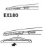Щітка склоочисника каркасна задня 180мм ExactFit Rear Citroen C4 (LC), DS3, DS4 (EX180B) Trico EX180 (фото 4)