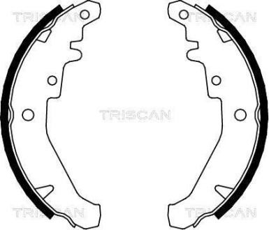 Комплект гальмівних колодок TRISCAN 810015026