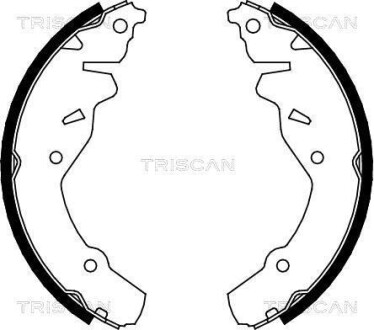 Комплект гальмівних колодок TRISCAN 810080002