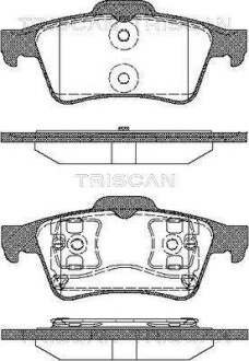 Колодки гальмівні дискові TRISCAN 8110 10534