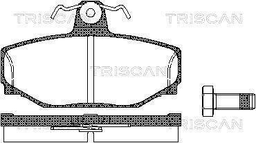 Колодки гальмівні задні TRISCAN 811027919