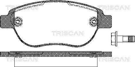 Колодки гальмівні дискові TRISCAN 8110 28022 (фото 1)