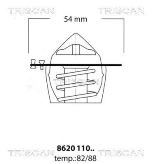 Термостат TRISCAN 862011088