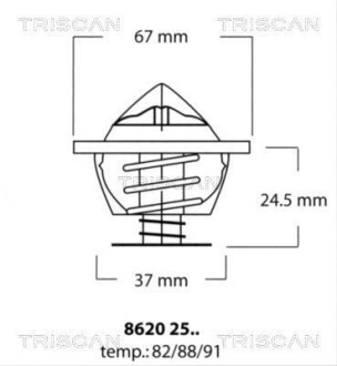 Термостат TRISCAN 8620 2591