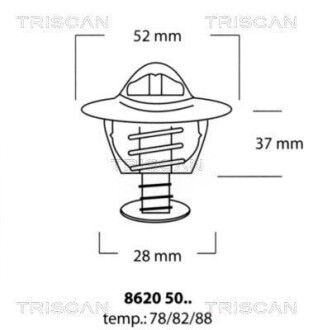 Термостат TRISCAN 8620 5078