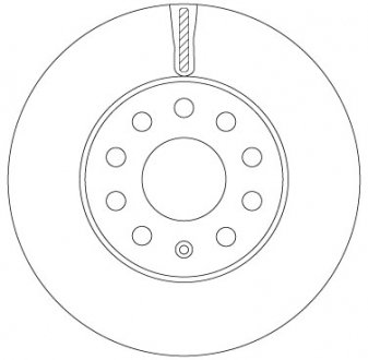 Диск гальмівний SEAT/SKODA/VW Leon/Octavia/Golf "F D=276mm "14>> TRW DF6903S