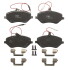 Гальмівні колодки перед. Peugeot 407/607 04- (TRW) (162,3x79,1x18,4) GDB1595
