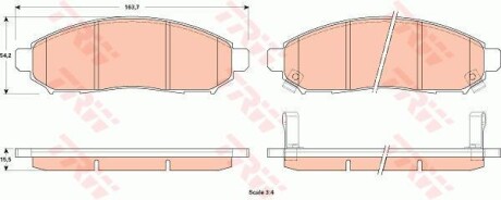 Тормозные колодки TRW GDB3520