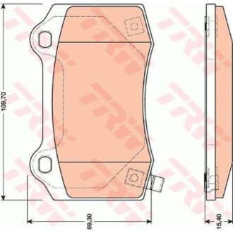 Тормозные колодки TRW GDB4171