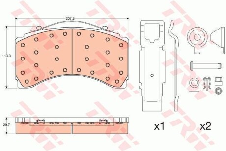 Гальмівні колодки TRW GDB5110