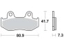Тормозные колодки MCB534