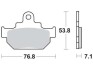 Тормозные колодки MCB550