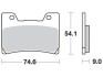 Тормозные колодки MCB622SV