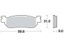 Тормозные колодки MCB699