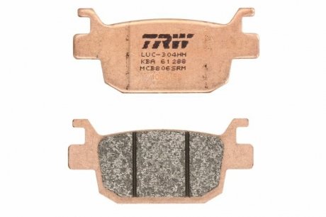 Тормозные колодки скутерные TRW MCB806SRM (фото 1)