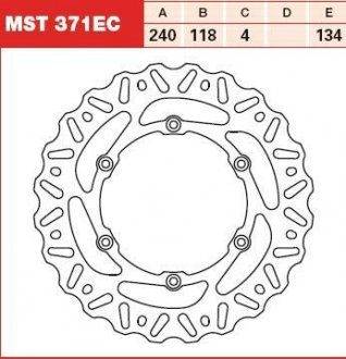Гальмівний диск TRW MST371EC (фото 1)