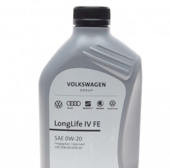 Олива моторна LongLife IV FE 0W-20, 1л. 50800/50900 VAG GS60577M2