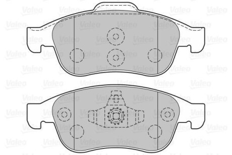 Гальмівні колодки дискові DACIA/RENAULT Dokker/Duster/Lodgy/Captur/Megane/Scenic "1,2-2,0 "F "08>> Valeo 301059