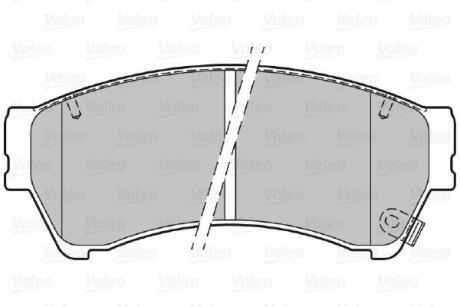 Гальмівні колодки First MAZDA 6 &quot;F &quot;07-13 Valeo ="301071" (фото 1)