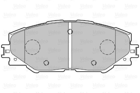 Гальмівні колодки дискові TOYOTA Auris/Prius/Rav4 "1,8-2,5 "F "06>> Valeo 301078 (фото 1)