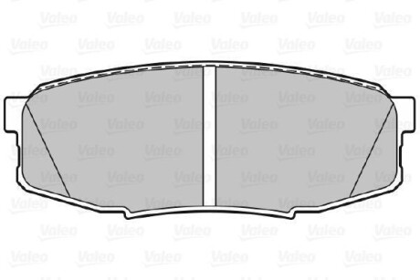 Гальмівні колодки дискові TOYOTA LandCruiser200 "4,5-4,7 "R "08>> Valeo 301340 (фото 1)