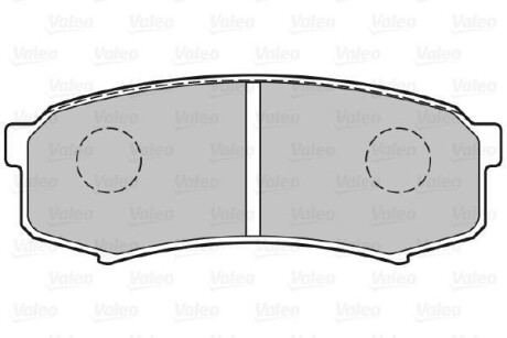 Гальмівні колодки дискові MITSUBISHI/TOYOTA Pajero/LandCruiser/Prado "2,4-4,5 "R "84>> Valeo 301777