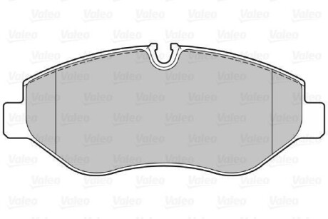 Гальмівні колодки дискові MB/VW Sprinter/Viano/Vito/Crafter "1,8-3,7 "F "03>> Valeo 301882 (фото 1)